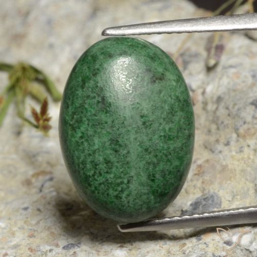 9.97ct 天然 中绿色 莫坐坐, 椭圆形, 不透明
