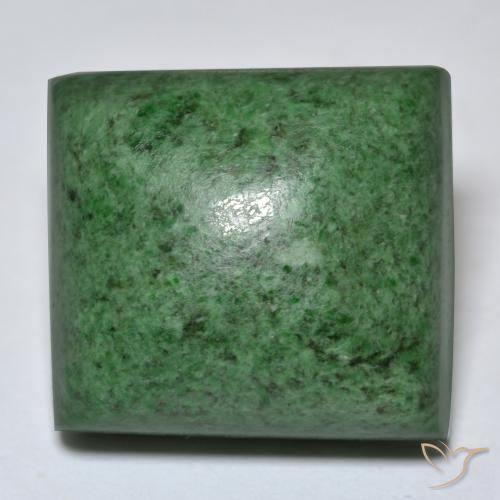 48.39ct 天然 深绿色 莫坐坐, 狭长方形, 不透明