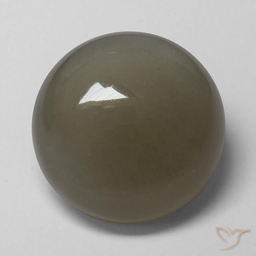 16.89克拉天然月长石，圆形的，半透明