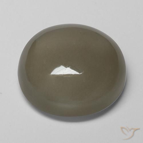 16.89克拉天然月长石，圆形的，半透明