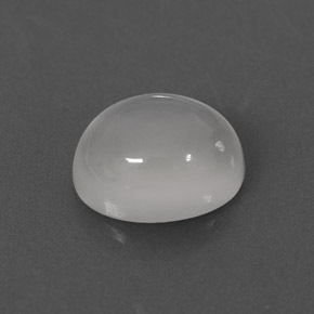 1.46克拉天然白色月光石，透明，7.9×6.1毫米，透明/半透明