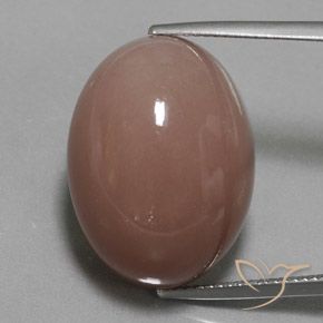32.50ct 天然 红棕色 月长石, 椭圆形, 不透明