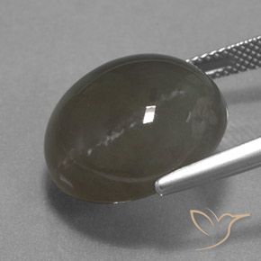 18.40克拉天然月长石，圆形的，半透明