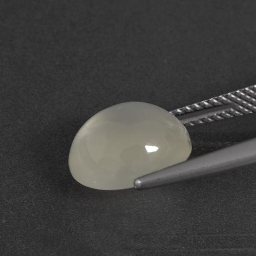 4.10克拉天然月长石，椭圆形切割，半透明