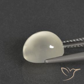 4.17克拉天然月光石，椭圆形切割，半透明