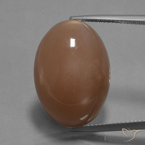 20.88ct 天然 深桃 月长石, 椭圆形, 不透明