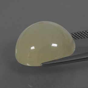 19.62克拉天然月长石，圆形切割，半透明