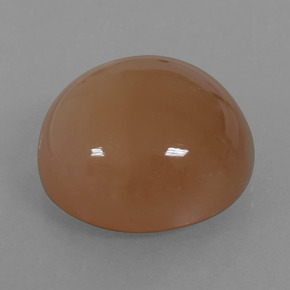 23.28克拉天然月长石，圆形切割，半透明