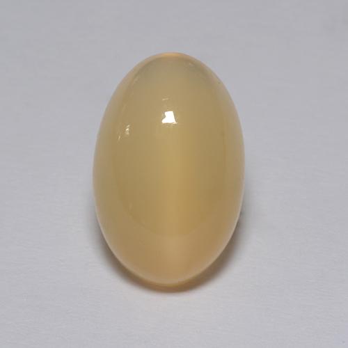 4.30克拉天然棕色月光石，椭圆形切割，13.2×8.6毫米，透明