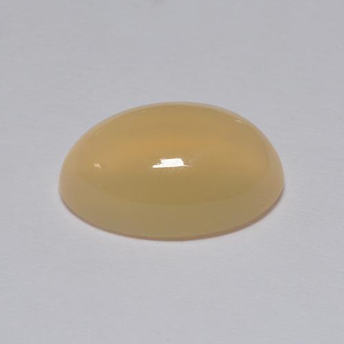 4.30克拉天然棕色月光石，椭圆形切割，13.2×8.6毫米，透明