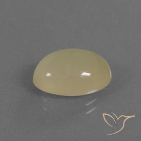 5.04克拉天然月长石，椭圆形，半透明