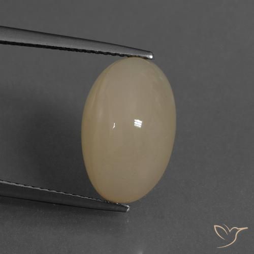 8.02ct 天然 浅棕色 月长石, 椭圆形, 半透明
