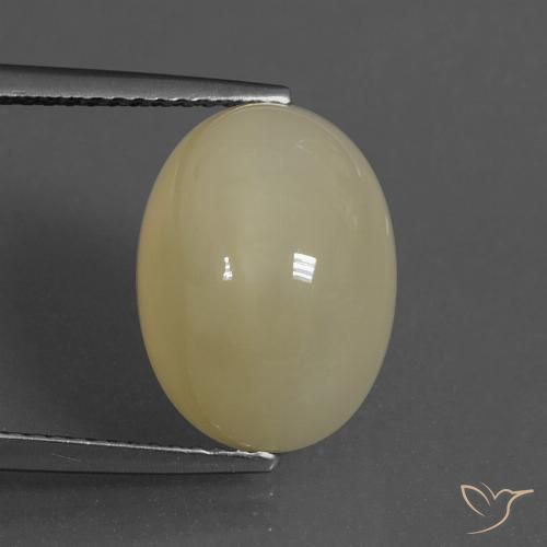 8.81ct 天然 浅咖啡棕 月长石, 椭圆形, 半透明