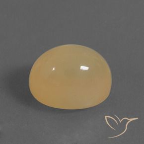 8.64克拉天然金色月光石，椭圆形切割，13×10.1毫米，半透明