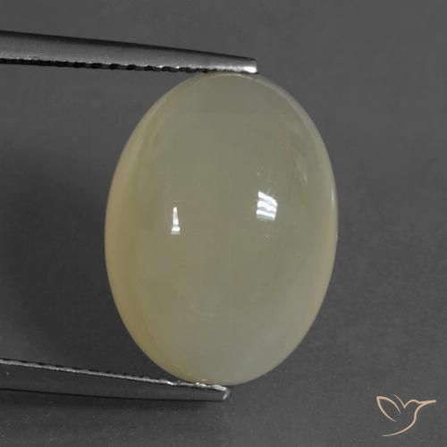 8.99ct 天然 浅咖啡棕 月长石, 椭圆形, 半透明