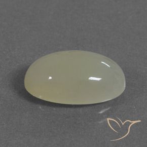 5.76克拉天然月长石，椭圆形，半透明