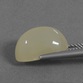 5.86克拉天然月长石，椭圆形切割，半透明