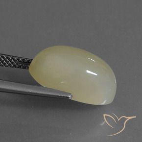 6.36克拉天然月长石，椭圆形，半透明