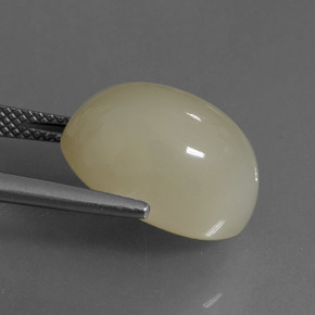 12.17克拉天然月长石，椭圆形切割，半透明