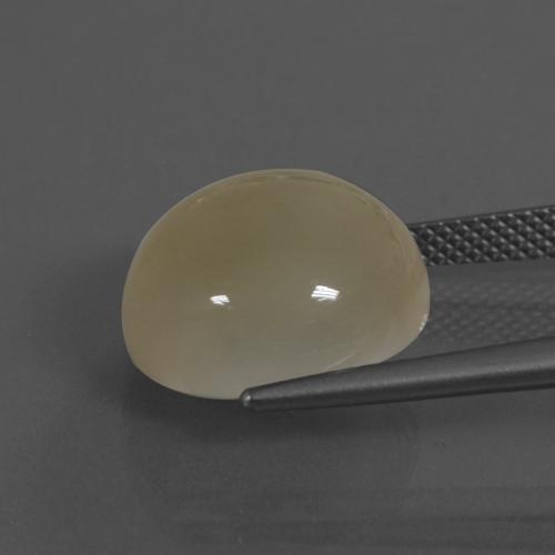 11.50克拉天然月光石，圆形切割，半透明