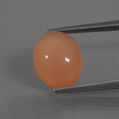 4.51克拉天然月长石，椭圆形切割，半透明