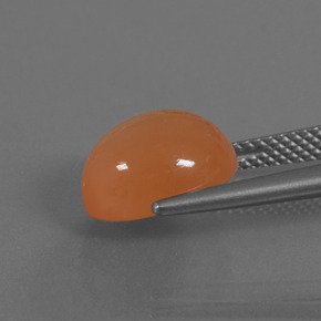 4.51克拉天然月长石，椭圆形切割，半透明