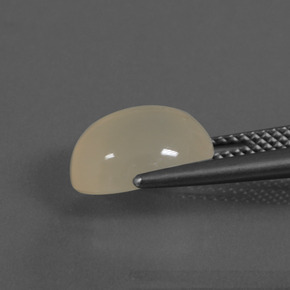 4.18克拉天然月长石，椭圆形切割，半透明