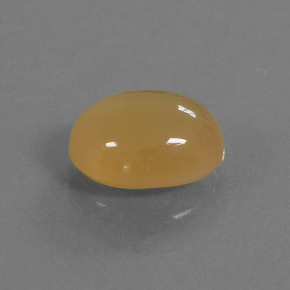 3.84克拉天然金色月光石，椭圆形切割，11.1×9毫米，半透明