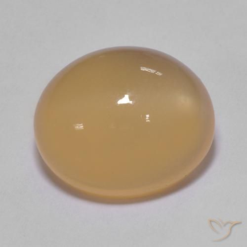 5.01克拉天然月长石，椭圆形，半透明