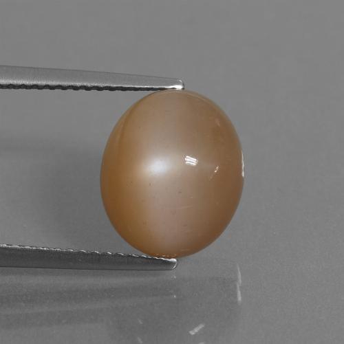 6.30克拉天然月长石，椭圆形切割，半透明