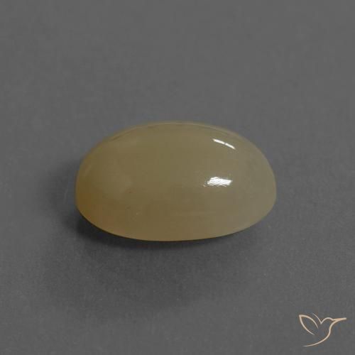 6.43克拉天然月长石，椭圆形，半透明