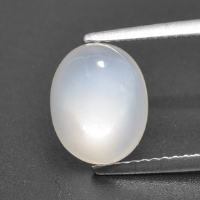 3.04克拉天然月长石，椭圆形切割，半透明