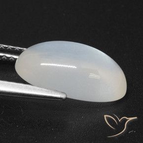 3.24克拉天然月长石，椭圆形切割，半透明