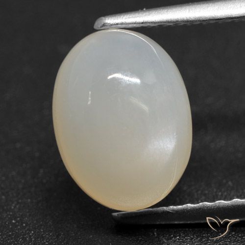 2.56ct 天然 半透明白色 月长石, 椭圆形, 半透明