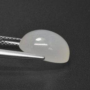5.21克拉天然月长石，椭圆形切割，半透明