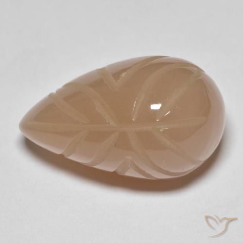 21.25ct 天然 Medium Dark-Orange 月长石, 花式切割, 半透明