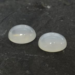 2.79天然白色月光石，椭圆形切割，8.1×6.1毫米，半透明