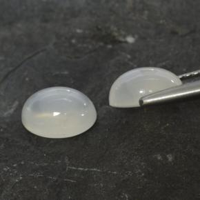 2.79天然白色月光石，椭圆形切割，8.1×6.1毫米，半透明