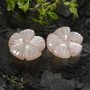 4.98天然棕色月光石，花形切工，11.4×11.2毫米，半透明