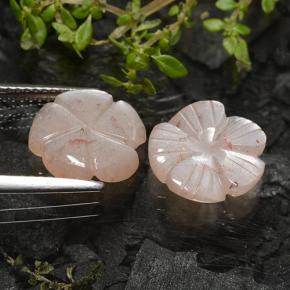 4.98天然棕色月光石，花形切工，11.4×11.2毫米，半透明