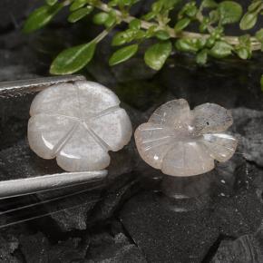 2.72天然棕色月光石，花形切工，10×9.9毫米，半透明