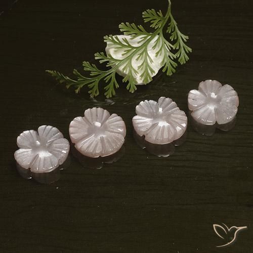 10.10克拉天然月长石，花形切割，半透明