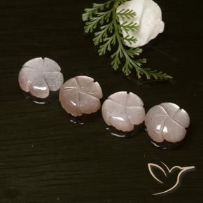 14.06克拉天然月长石，花形切割，半透明