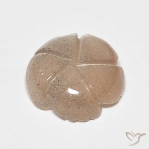 5.53克拉天然月长石，花形切割，半透明