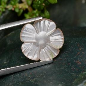 2.64克拉天然月长石，花形切割，半透明