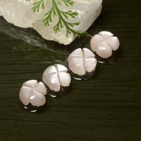 5.06克拉天然月长石，花形切割，半透明