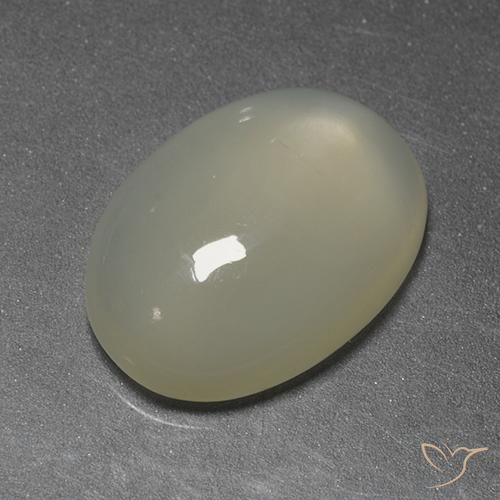 5.22ct 天然 淡黄色 月长石, 椭圆形, 透明
