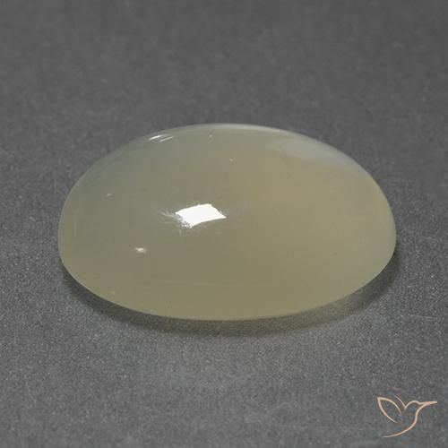 5.22克拉天然月长石，椭圆形，透明