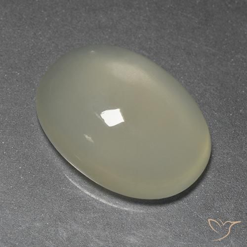 5.22克拉天然月长石，椭圆形，透明