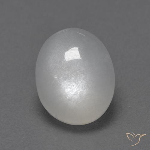 2.72ct 天然 白色 月长石, 椭圆形, 透明